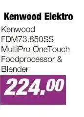 EP Beerepoot Kenwood FDM73.850SS MultiPro OneTouch Foodprocessor & Blender aanbieding