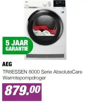 EP Beerepoot TR8ESSEN 8000 Serie AbsoluteCare Warmtepompdroger aanbieding