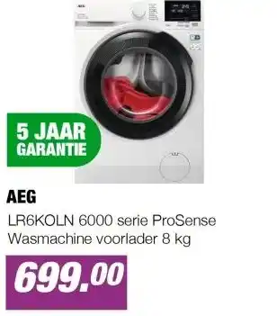 EP Beerepoot LR6KOLN 6000 serie ProSense Wasmachine voorlader 8 kg aanbieding