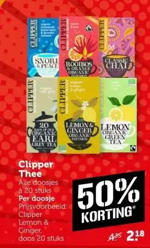 Coop Clipper Thee aanbieding