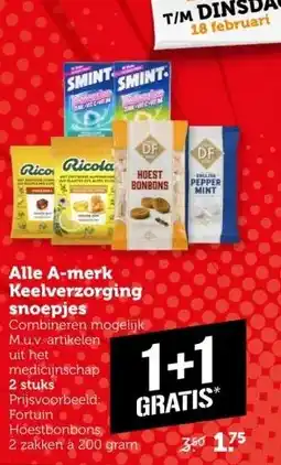 Coop Alle A-merk Keelverzorging snoepjes aanbieding