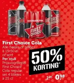 Coop First Choice Cola aanbieding