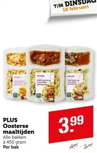 Coop PLUS Oosterse maaltijden aanbieding