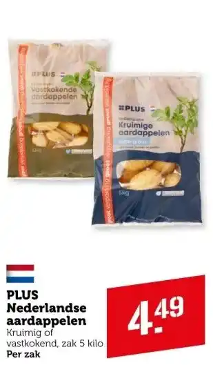 Coop PLUS Nederlandse aardappelen aanbieding