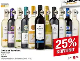 Coop Gallo of Barefoot aanbieding