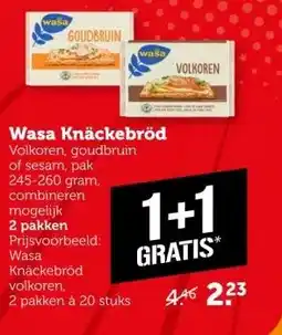 Coop Wasa Knäckebröd aanbieding