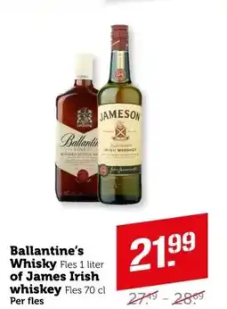 Coop Ballantine's Whisky of James Irish whiskey aanbieding