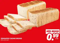 Dekamarkt DEKAVERS CASINO BROOD aanbieding