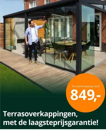 Tuinmaximaal Terrasoverkapping aanbieding