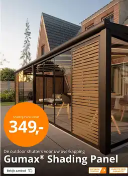 Tuinmaximaal Gumax® Shading Panel aanbieding