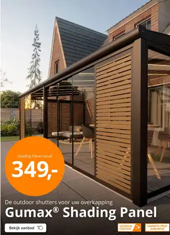 Tuinmaximaal Gumax® Shading Panel aanbieding