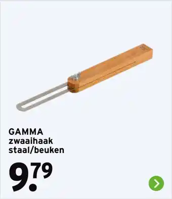 GAMMA GAMMA zwaaihaak staal/beuken aanbieding