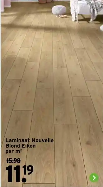 GAMMA Laminaat Nouvelle Blond Eiken aanbieding