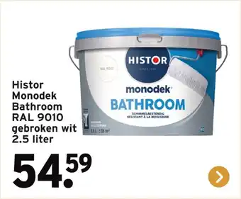 GAMMA Histor Monodek Bathroom RAL 9010 gebroken wit aanbieding