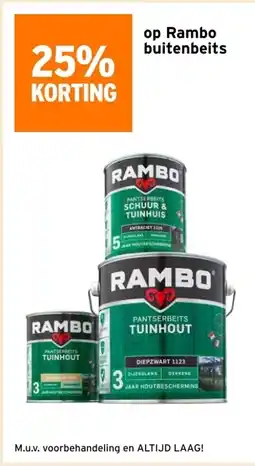 GAMMA Op Rambo buitenbeits aanbieding