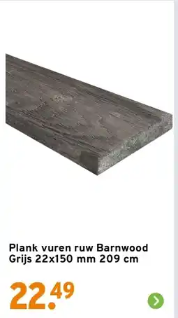 GAMMA Plank vuren ruw Barnwood Grijs 22x150 mm aanbieding