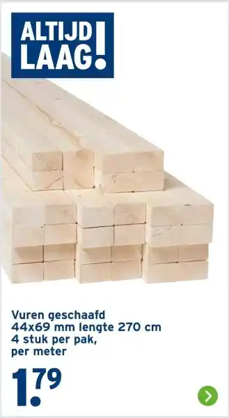 GAMMA Vuren geschaafd aanbieding