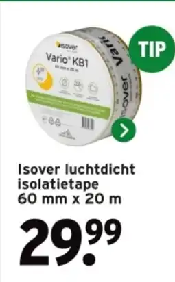 GAMMA Isover luchtdicht isolatietape 60 mm x 20 m aanbieding