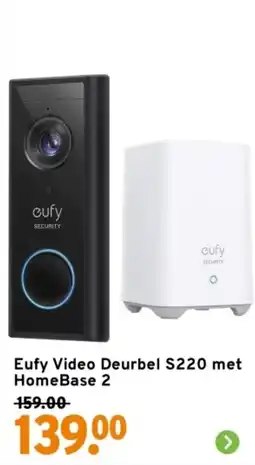 GAMMA Eufy Video Deurbel S220 met HomeBase 2 aanbieding