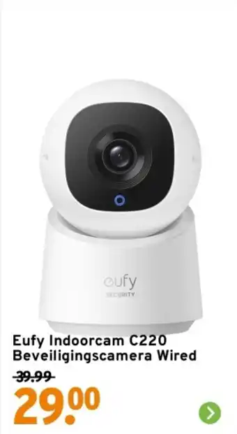 GAMMA Eufy Indoorcam C220 Beveiligingscamera Wired aanbieding