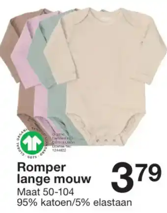 Zeeman Romper lange mouw aanbieding