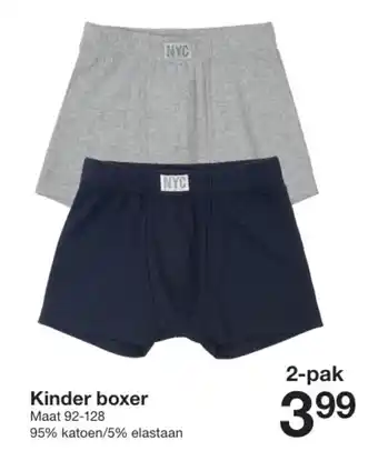 Zeeman Kinder boxer aanbieding