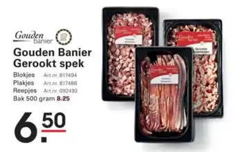 Sligro Gouden Banier Gerookt spek aanbieding