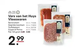 Sligro Vers van het Huys Vleeswaren aanbieding