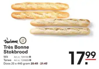 Sligro Très Bonne Stokbrood aanbieding