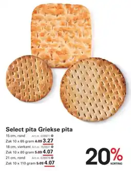 Sligro Select pita Griekse pita aanbieding