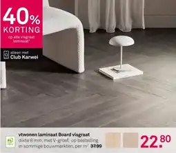 Karwei vtwonen laminaat Board visgraat aanbieding