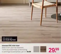 Karwei Vtwonen EVC click vloer aanbieding