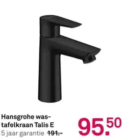 Karwei Hansgrohe wastafelkraan Talis E aanbieding