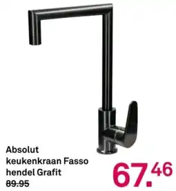 Karwei Absolut keukenkraan Fasso hendel Grafit aanbieding