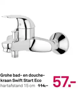 Karwei Grohe bad en douchekraan Swift Start Eco aanbieding