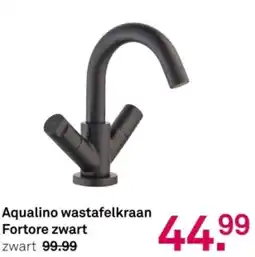 Karwei Aqualino wastafelkraan Fortore zwart aanbieding