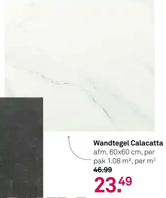 Karwei Wandtegel Calacatta aanbieding