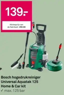 Karwei Bosch hogedrukreiniger Universal Aquatak 125 Home & Car kit aanbieding