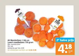 Albert Heijn AH Mandarijnen 1 kilo en Leanri mandarijnen 750 gram aanbieding