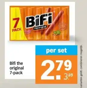 Albert Heijn Bifi the original 7-pack aanbieding