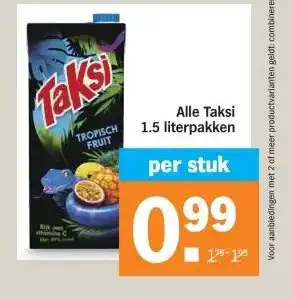 Albert Heijn Alle Taksi 1.5 literpakken aanbieding