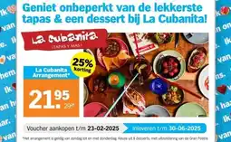 Albert Heijn Geniet onbeperkt van de lekkerste tapas & een dessert bij La Cubanita! aanbieding