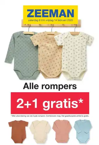 Zeeman Alle rompers aanbieding