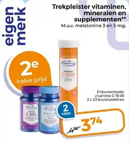 Trekpleister Trekpleister vitaminen, mineralen en supplementen aanbieding