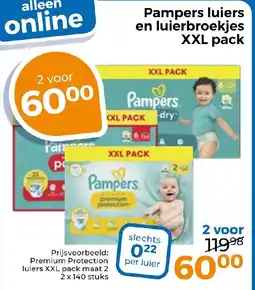 Trekpleister Pampers luiers en luierbroekjes XXL pack aanbieding