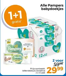 Trekpleister Alle Pampers babydoekjes aanbieding