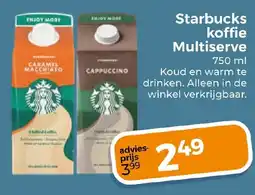 Trekpleister Starbucks koffie Multiserve aanbieding