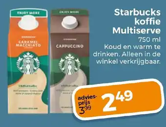 Trekpleister Starbucks koffie Multiserve aanbieding