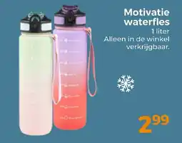 Trekpleister Motivatie waterfles aanbieding