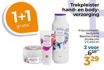 Trekpleister Trekpleister hand en body verzorging aanbieding